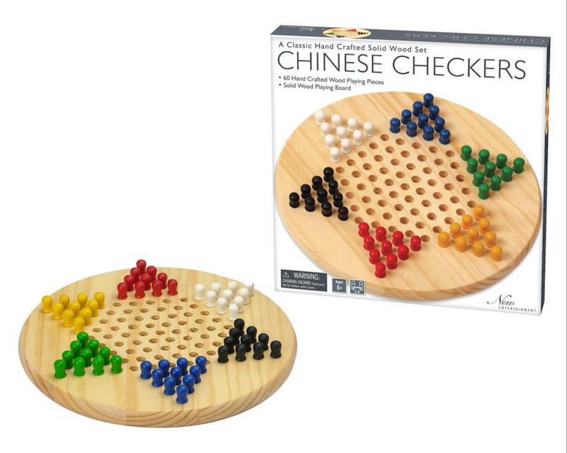 Wooden Chinese Checkers Set