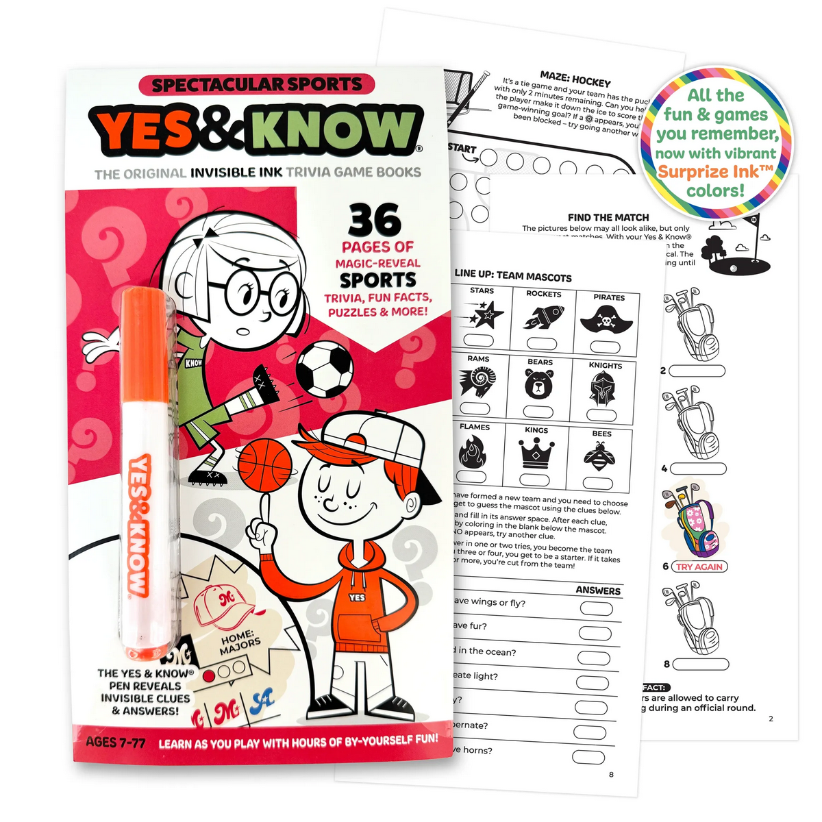 Yes & Know Trivia Game Book -