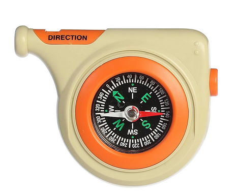 Pocket Compass And Whistle