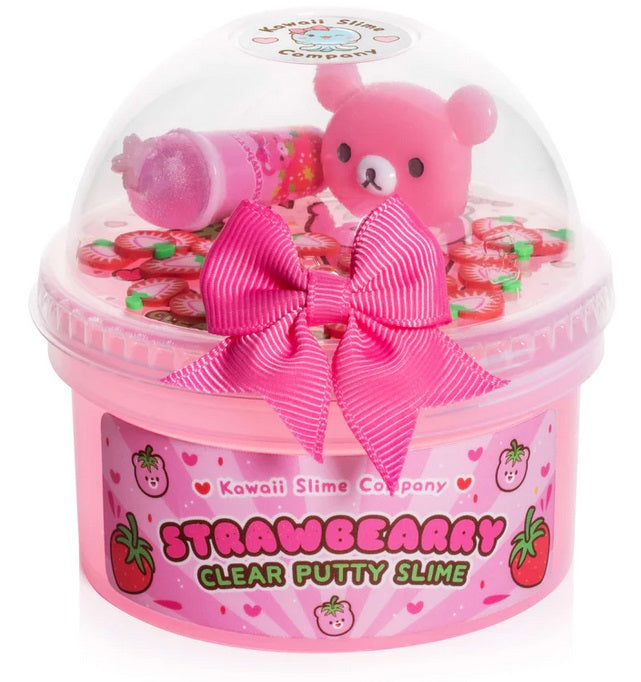 Kawaii Slime - Strawbearry Clear Putty Slime