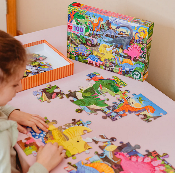 Land of Dinosaurs 100 Pc Puzzle
