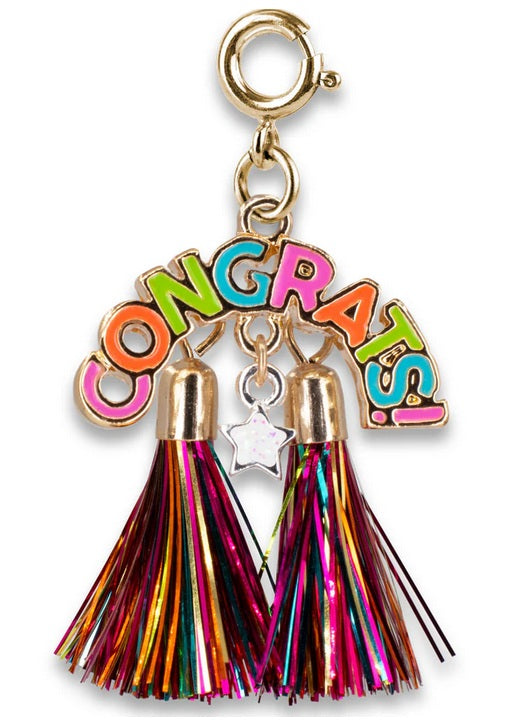 Gold Congrats Charm