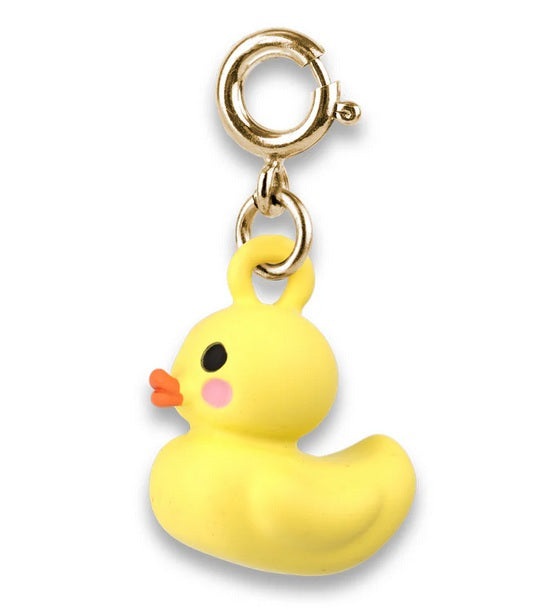 Gold Rubber Ducky Charm