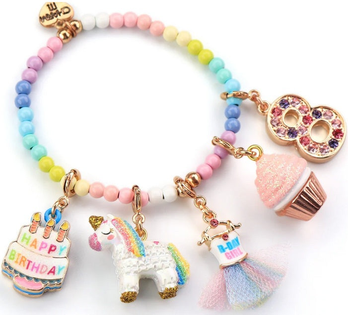 Gold B-Day Girl Tutu Charm
