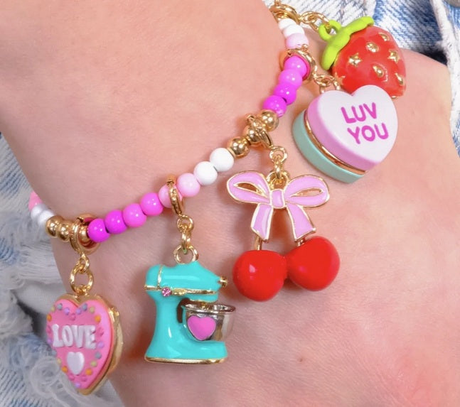 Gold Candy Heart Charm