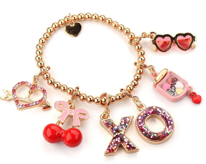Gold Cherries Charm