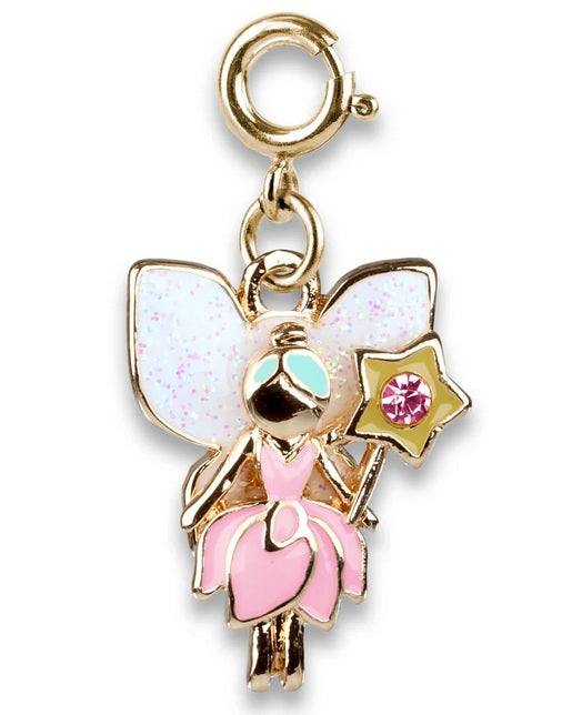 Gold Glitter Fairy Charm