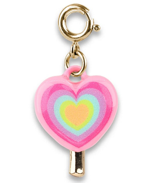 Gold Heart Lollipop Charm