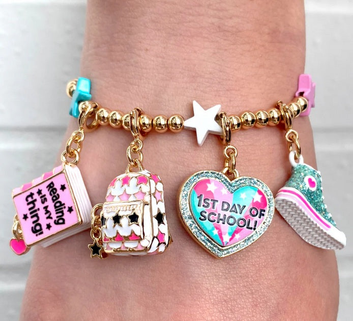 Gold Bead Multi Star Stretch Bracelet