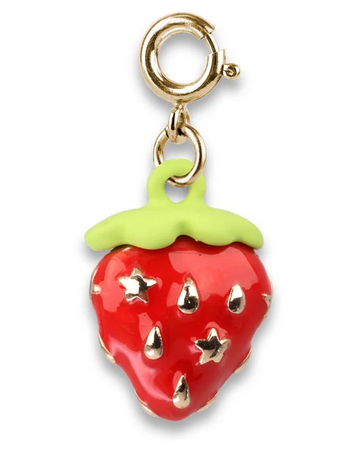 Gold Strawberry Charm