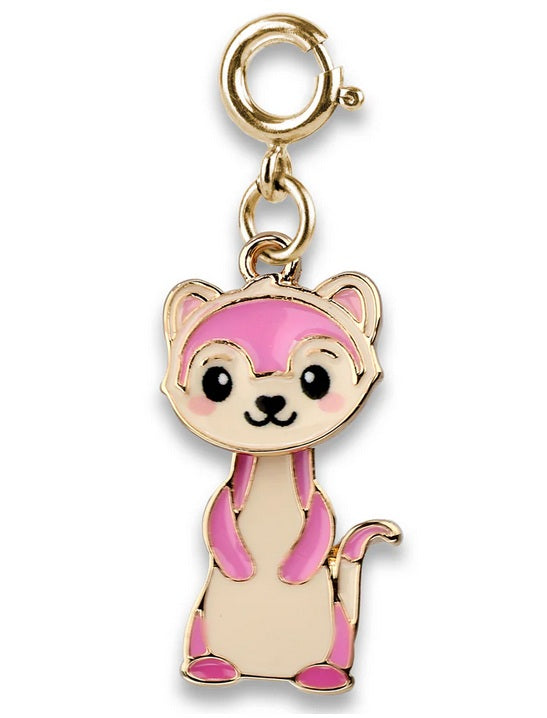 Gold Swivel Ferret Charm