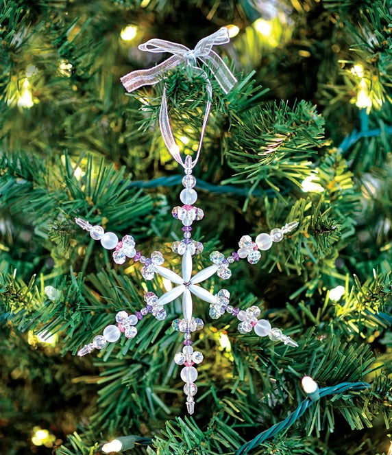 Beaded Snowflake Ornaments
