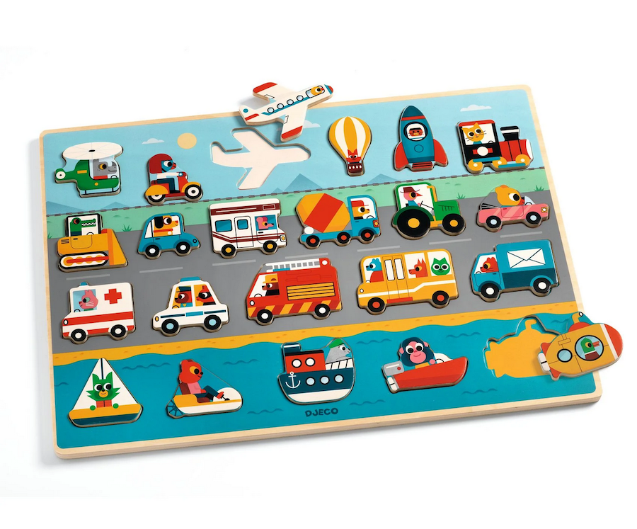 Puzzlo Vroom Wooden Puzzle