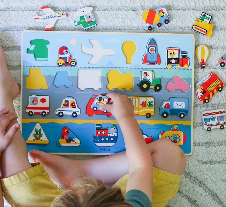 Puzzlo Vroom Wooden Puzzle