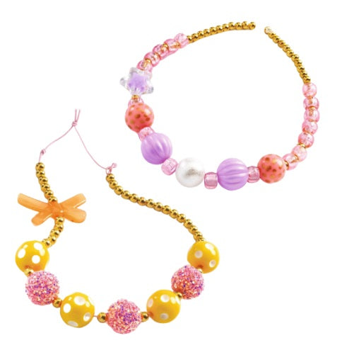 Gold Bubble Beads Jewelry Kit