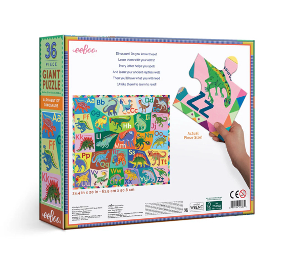 Alphabet of Dinosaurs 36 Piece Giant Puzzle