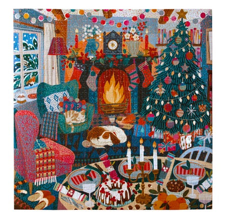 English Cottage Christmas 1000 Pc Puzzle