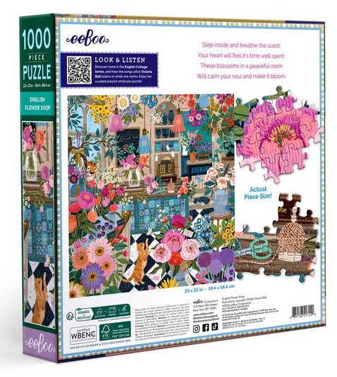 English Flower Shop 1000 Pc Puzzle
