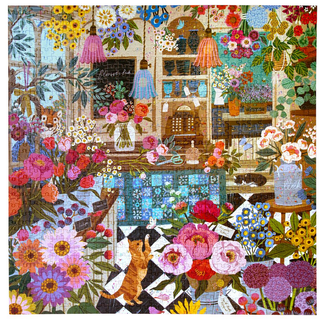 English Flower Shop 1000 Pc Puzzle