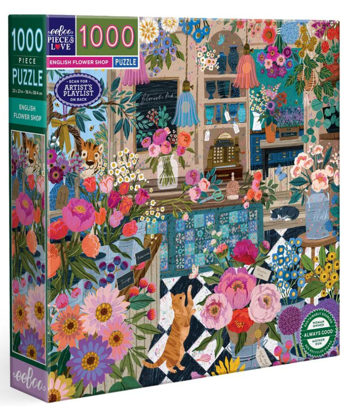 English Flower Shop 1000 Pc Puzzle
