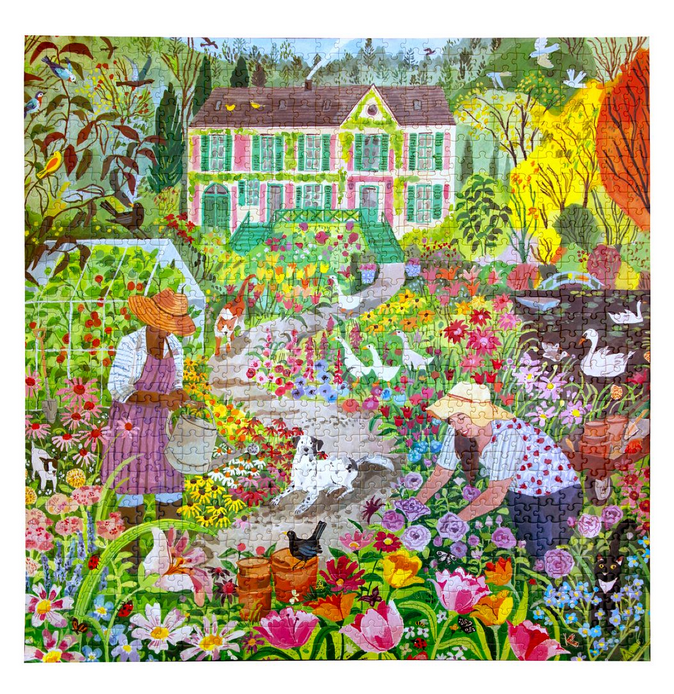 French Flower Garden 1000 Pc Puzzle