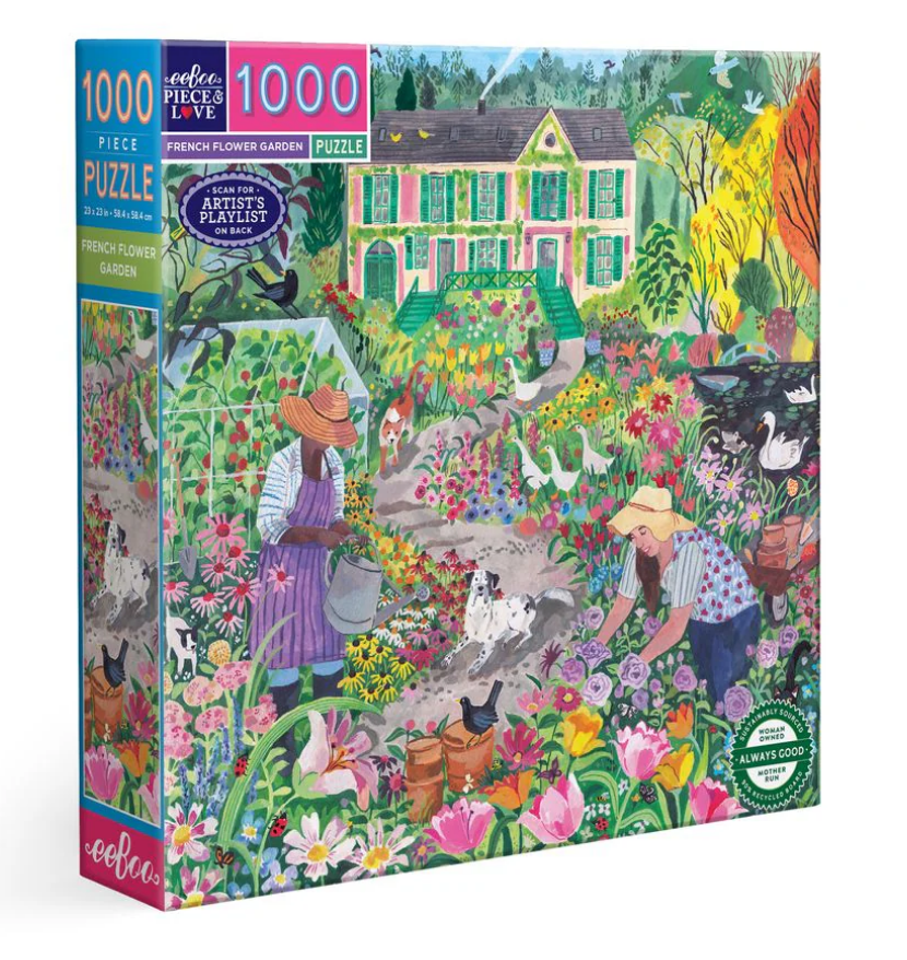 French Flower Garden 1000 Pc Puzzle
