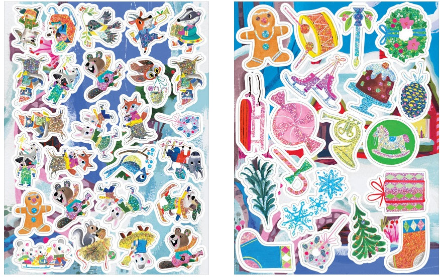 Holiday in the Woods Shiny Stickers