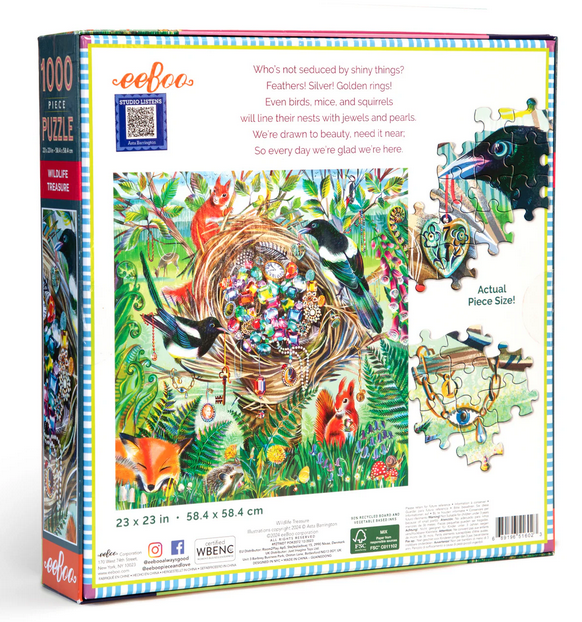 Wildlife Treasure 1000 Piece Puzzle