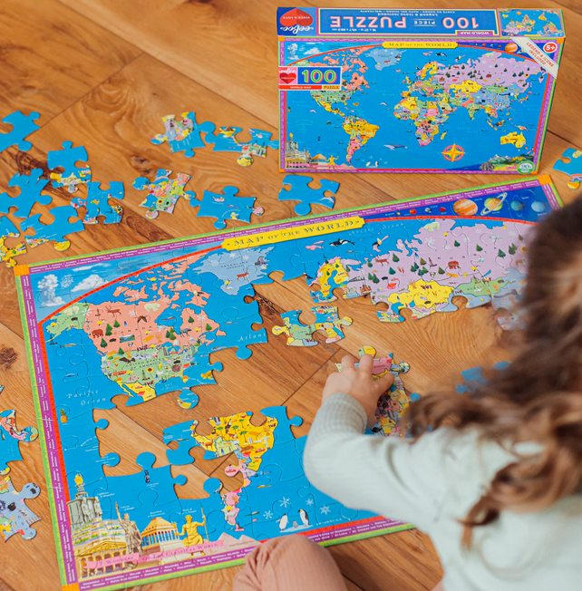World Map 100 Pc Puzzle