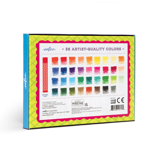 Yumi's Mushroom House 36 Pc Oil Pastels Set