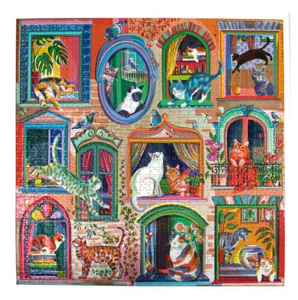 Cats in Windows 1000 Pc Puzzle