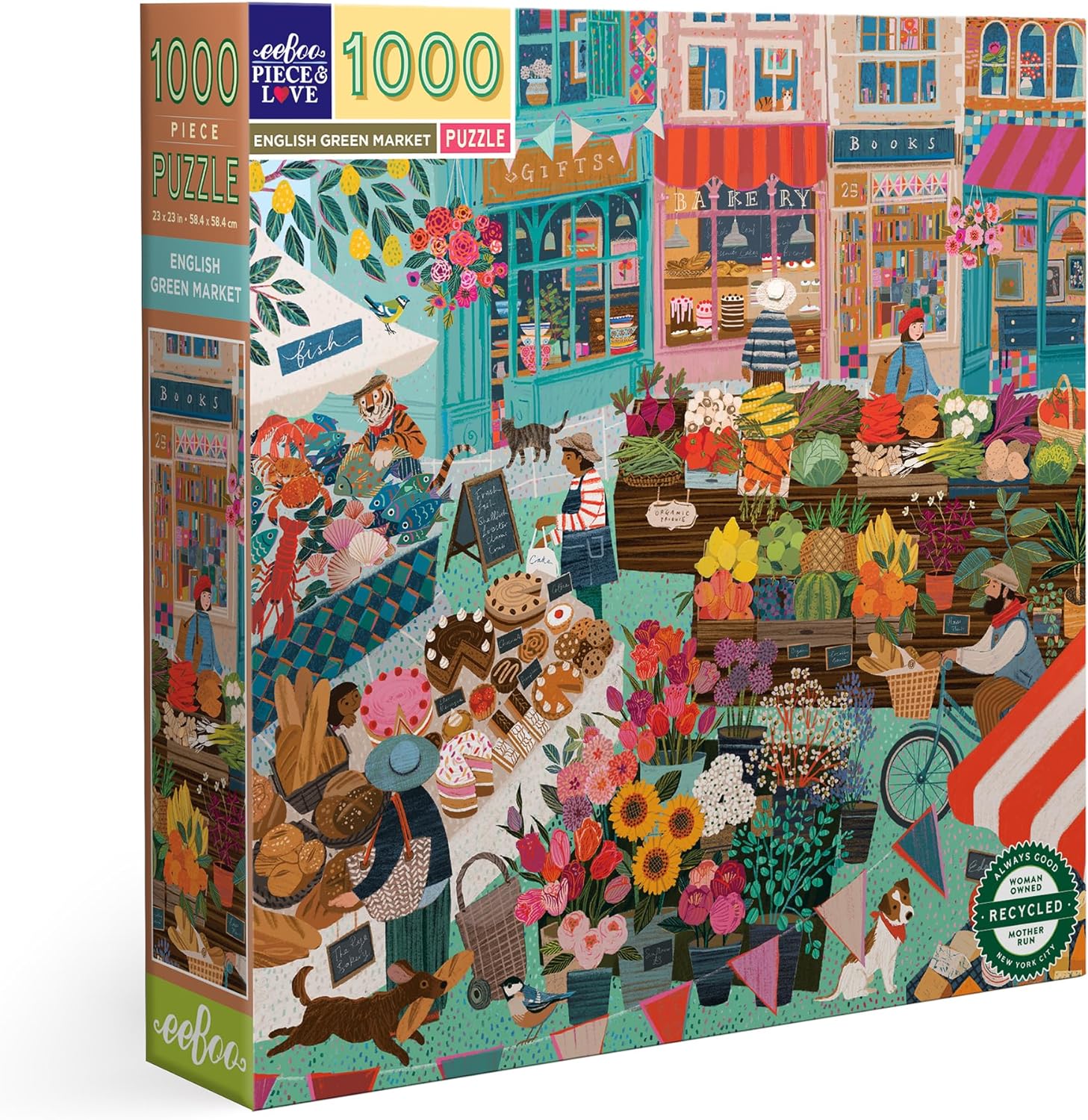 English Green Market 1000 Piece Puzzle