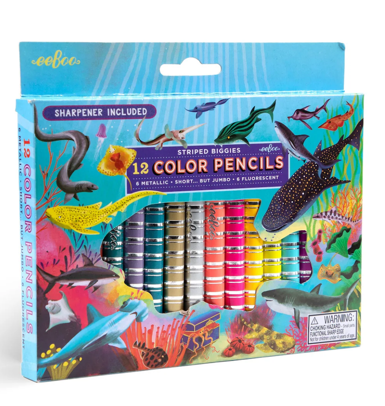 Shark 12 Biggie Color Pencils