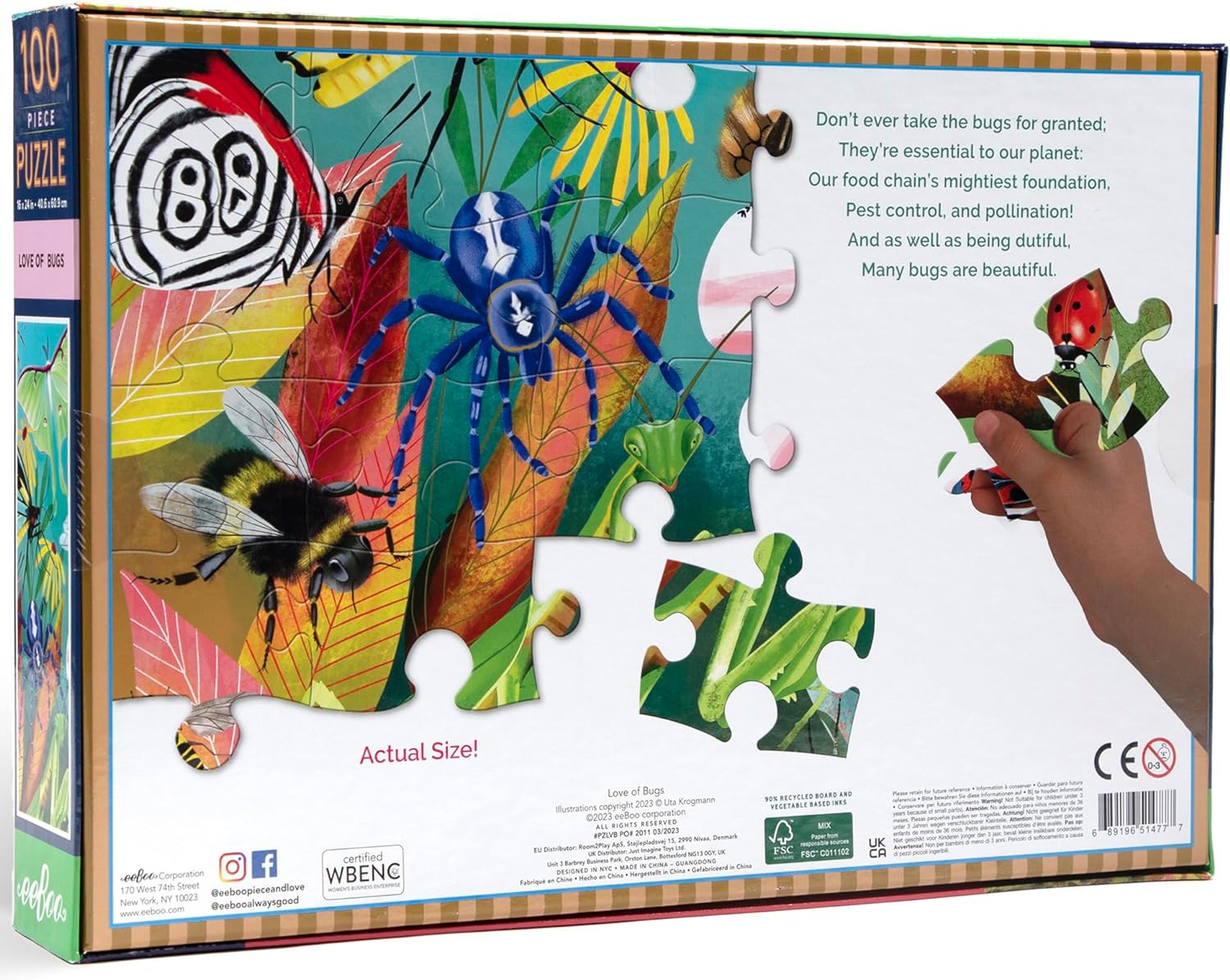 Love of Bugs 100 Pc Puzzle