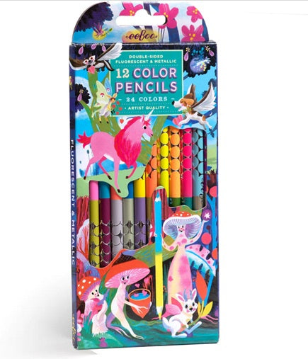 Magical Creatures Double-Sided Color Pencils
