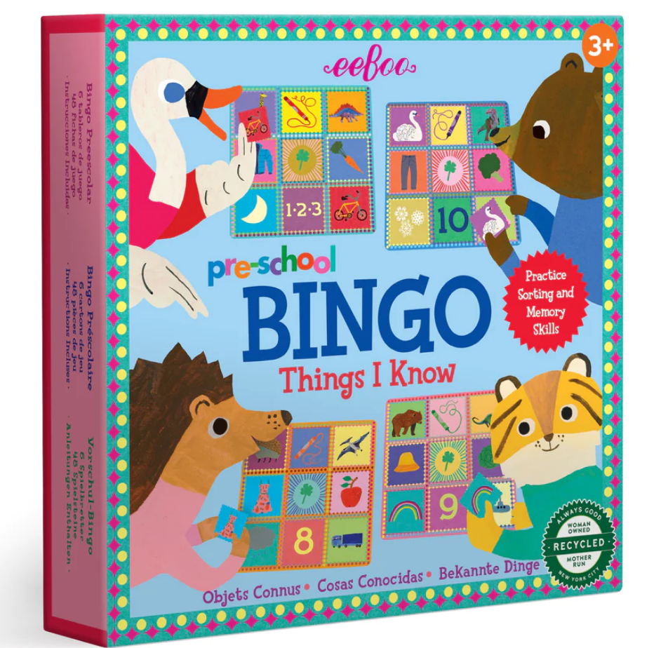Preschool Things I Know Bingo