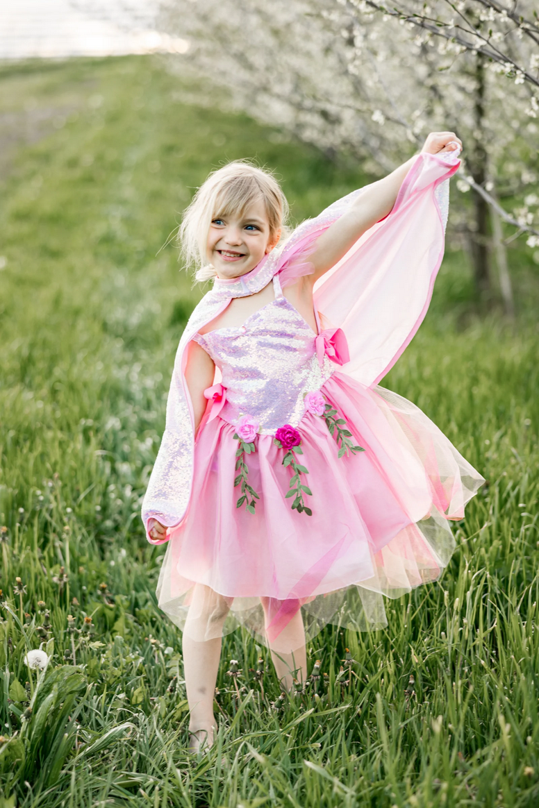 Pink Sequins Forest Fairy Tunic, Size 3-4