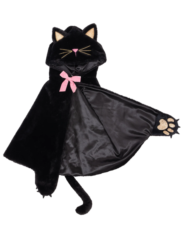 Cat Cuddle Cape, Black, Size 2-3