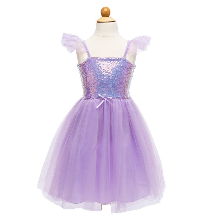 Lilac Sequins Princess Dress, Size 5-6