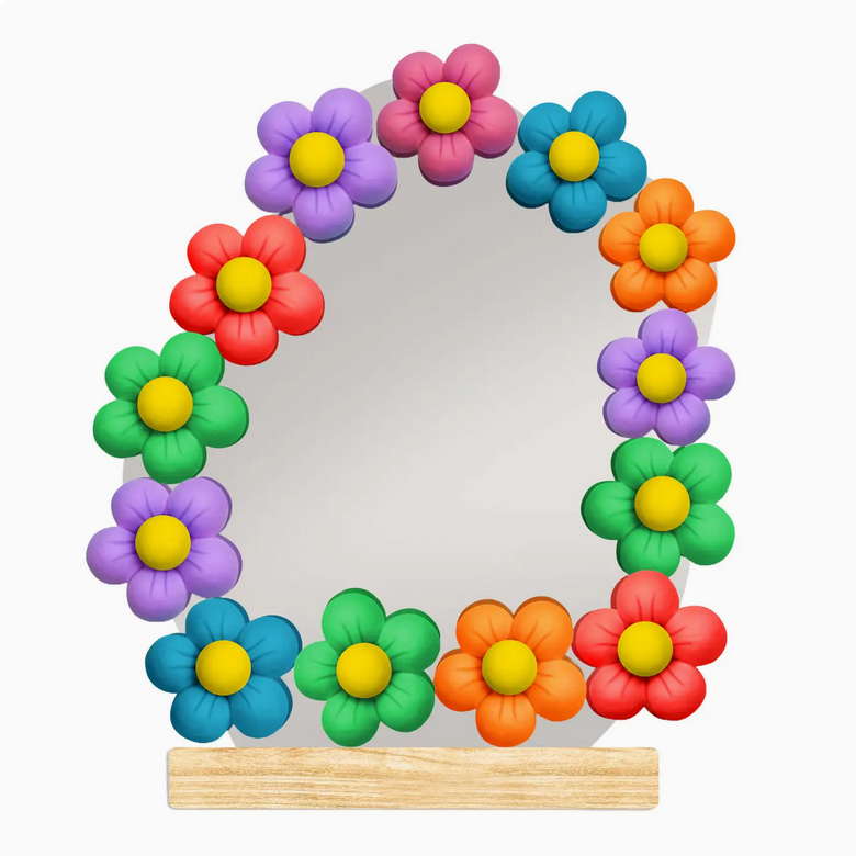 Creative Creator DIY Flower Mirror Kit - Classic Rainbow