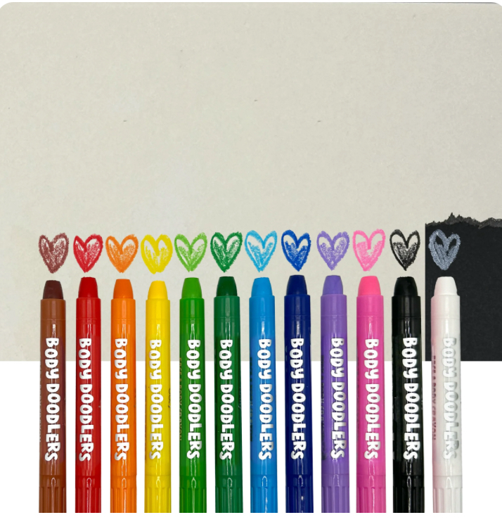 Body Doodlers Face & Body Crayons