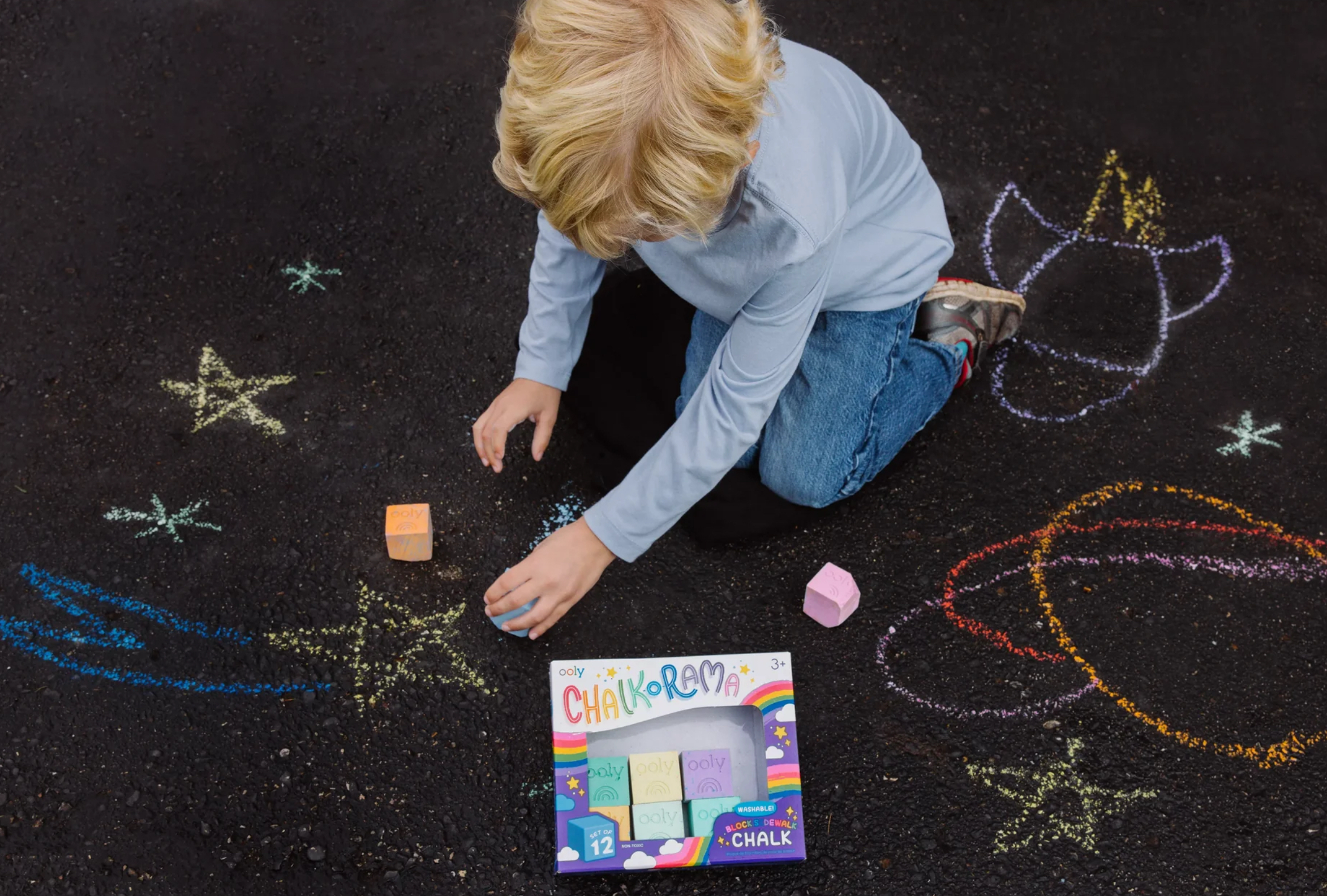 Block O Rama Chalk-O-Rama Block Sidewalk Chalk — Busy Bee Toys