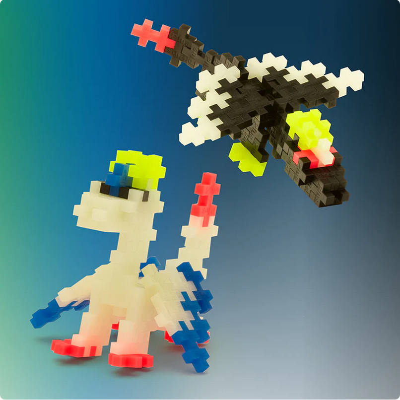 Plus-Plus Glow Dragons 100 pc Tube