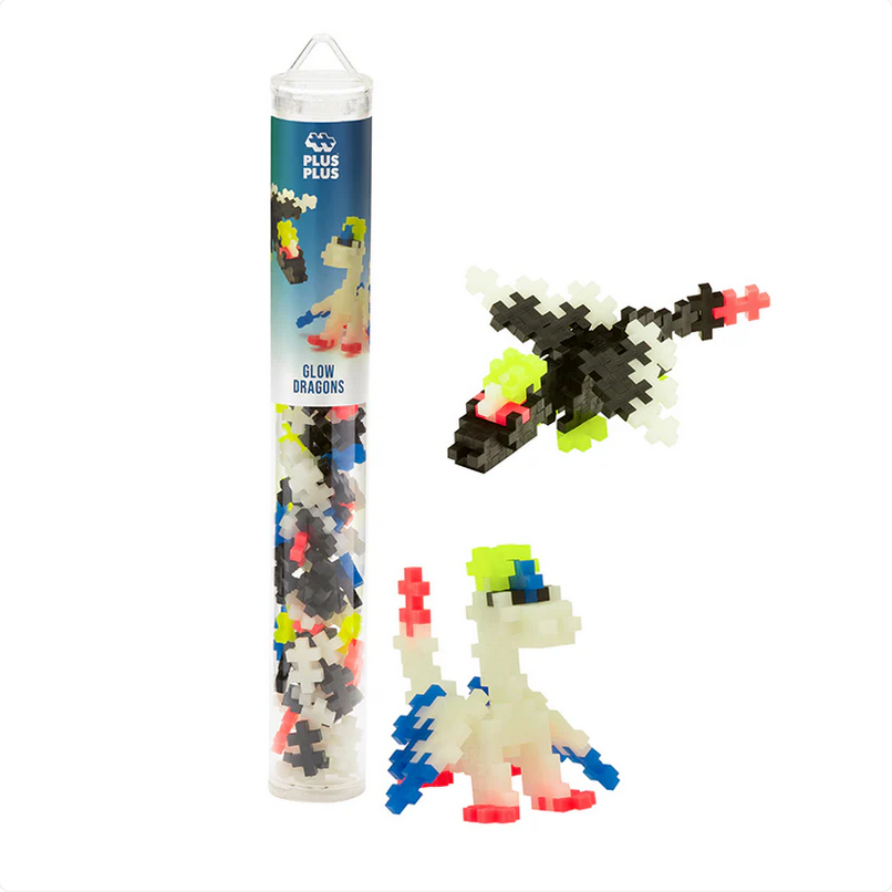 Plus-Plus Glow Dragons 100 pc Tube
