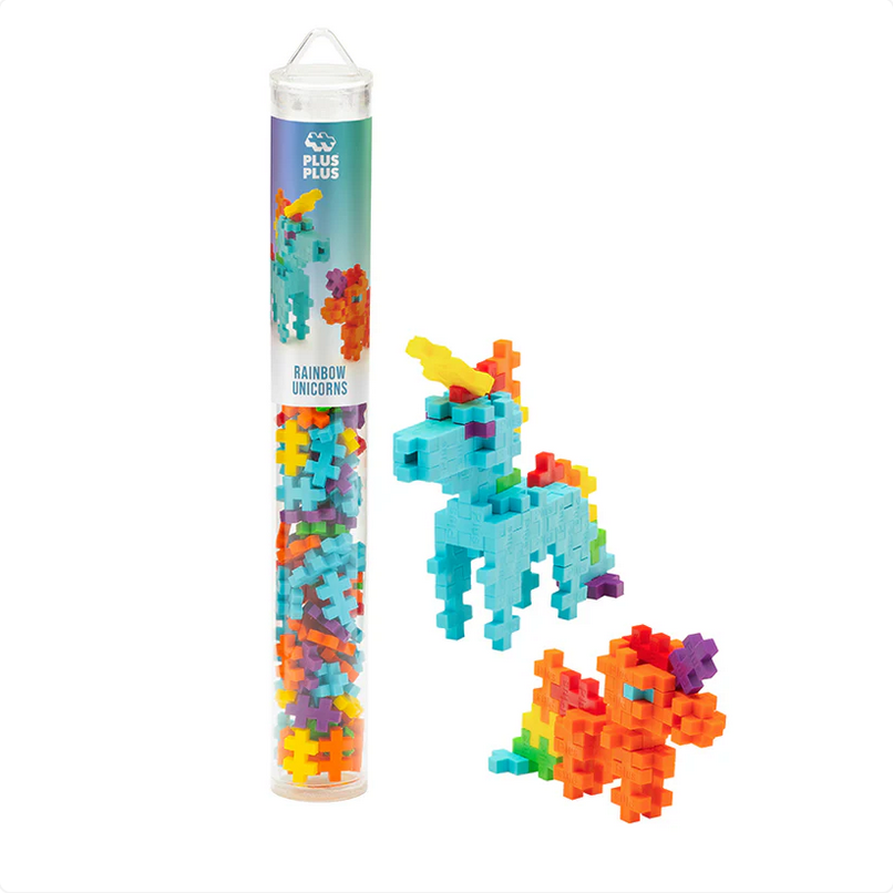 Plus-Plus Rainbow Unicorn 100 pc Tube