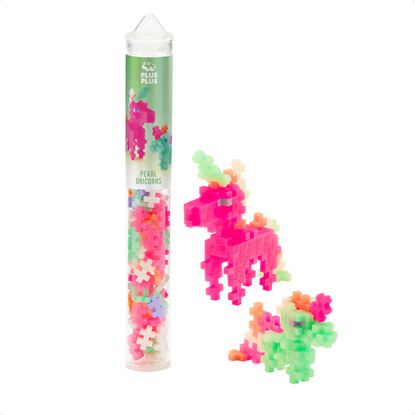 Plus-Plus Pearl Unicorns 100 pc Tube