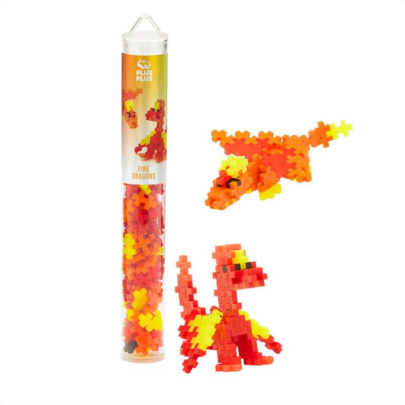 Plus-Plus Fire Dragons 100 pc Tube