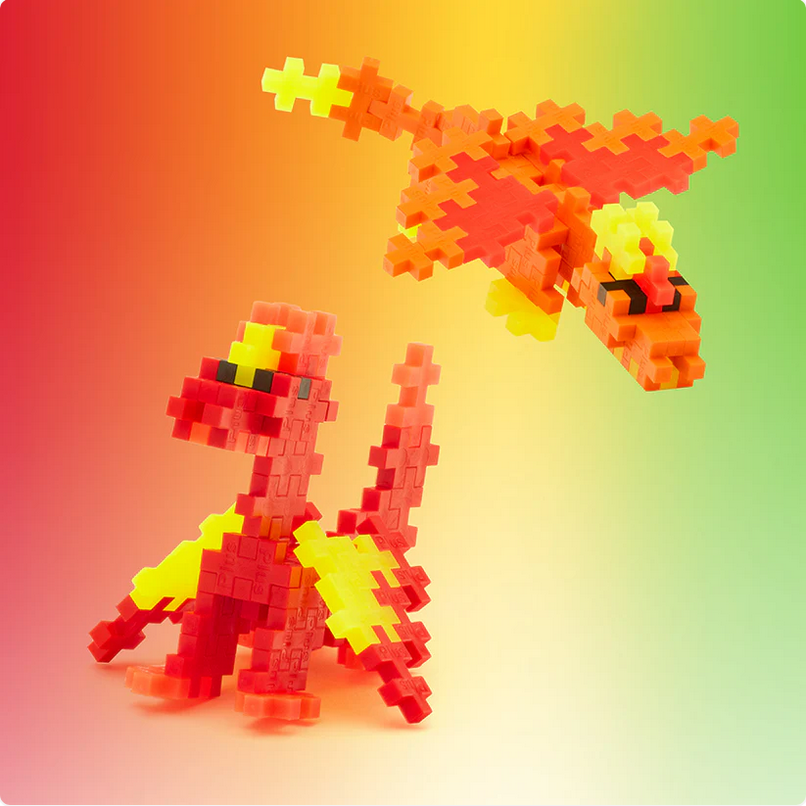 Plus-Plus Fire Dragons 100 pc Tube