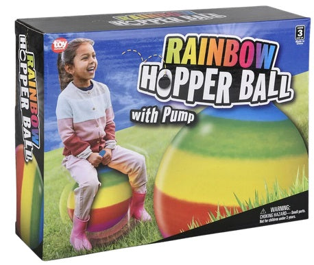 Rainbow Hopper Ball & Pump