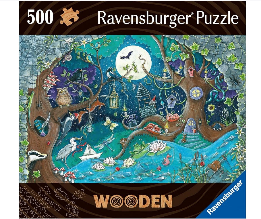 Fantasy Forest Wooden 500 pc Puzzle